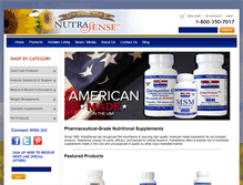 Tablet Screenshot of nutrasense.com